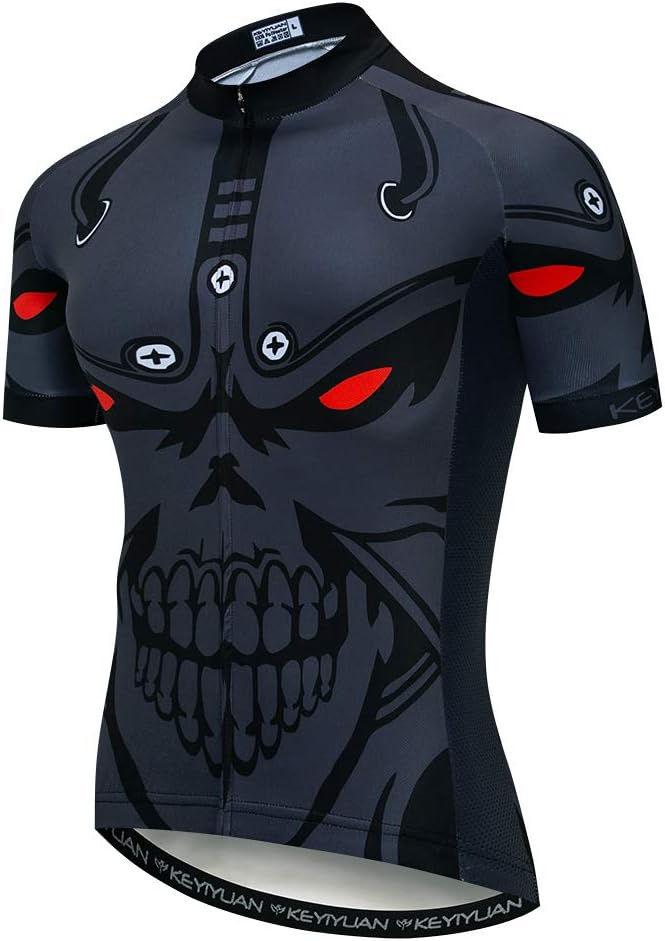 Maillot Cycliste Homme Capo Taille L - Noir, Manches Courtes, Fermeture éclair Intégrale