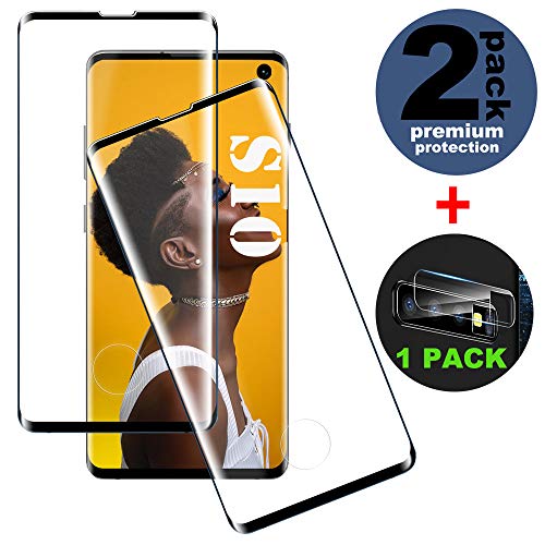 HaoDer Galaxy S10 Panzerglas Schutzfolie, [2 Stück] [9H Härtegrad] [Keine Blasen] [Ultra-klar] [Anti-Kratzen], Gehärtetem Glas Displayschutzfolie für Samsung Galaxy S10