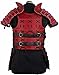 Medieval Leather Samurai Armor Red and Black, (RED, S- 28 to 30 inches)