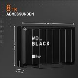 WD_BLACK D10 8 To Game Drive HDD, Disque Dur Externe, jusqu'à 250 Mo/s, fonctionne avec Playstation, Xbox, PC et Mac 7200 TR/MIN, refroidissement actif pour stocker votre collection de jeux - 3