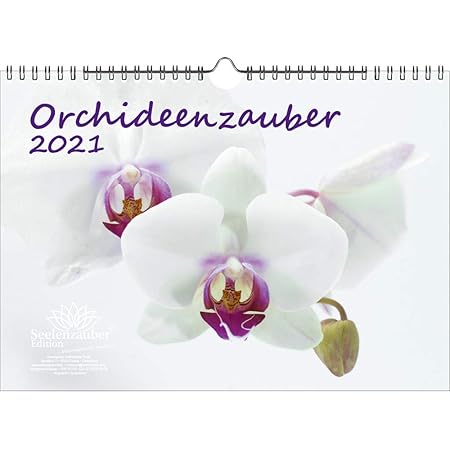 Calendario 21 Con Orchidee E Fiori Formato Din Amazon It Cancelleria E Prodotti Per Ufficio