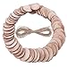BTOOP 50 Pieces Wood Slices with Holes Natural Unfinished Predrilled DIY Round Discs Ornaments Tree Bark Wooden Circles with 33 Feet Natural Jute Twine Holes Round Log Discs 1.96 Inch - 2.36 Inch