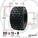 Ocelot P357 ATV Rear Tire 20x11-8 GNCC Holeshot Sport RAZR Style 4-Ply Bias Construction with Non-Directional Tread Pattern For Durability, Grip, and Traction