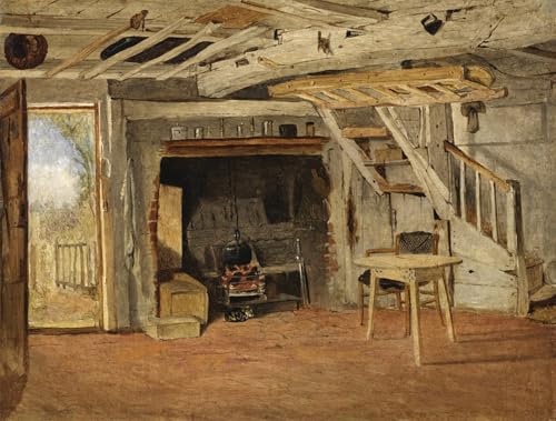 Lienzo cuadro pintura murales decor de cabaña antigua para revivir el arte clásico