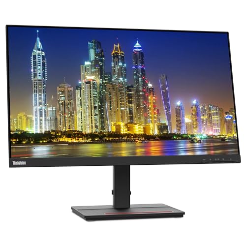 Image of Lenovo ThinkVision S24e-20 23.8 inch Full HD WLED LCD Monitor 2-Pack Bundle with 250 Nit Brightness, FreeSync, 1920 x 1080, Vertical Alignment, HDMI-VGA, Raven Black