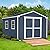 Handy Home Products Charleston Value Gable 10x16 Do-It-Yourself Wooden Storage Shed, 2x3 framing