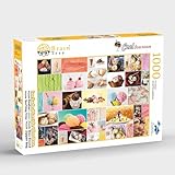 Brain Tree - Cool Icecream 1000 Piece Puzzle for Adults - Unique Puzzles for Adults 1000 Pieces and up with Droplet Technology for Anti Glare & Soft Touch - 27.5”Lx19.5”W