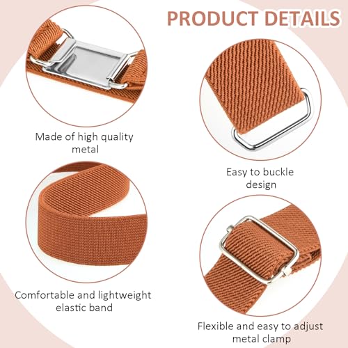 2PCS Kids Elastic Belt, Adjustable Stretch Belts Flat Buckle Waist Belt Boy Girl Quick Release Belt for Jeans Pants2