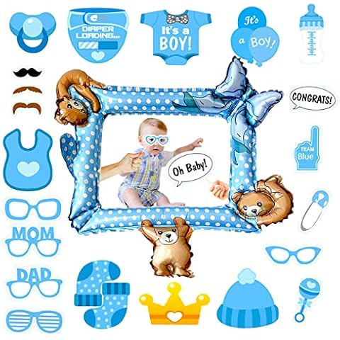 Baby Shower Photo Booth Props with Frame Cover