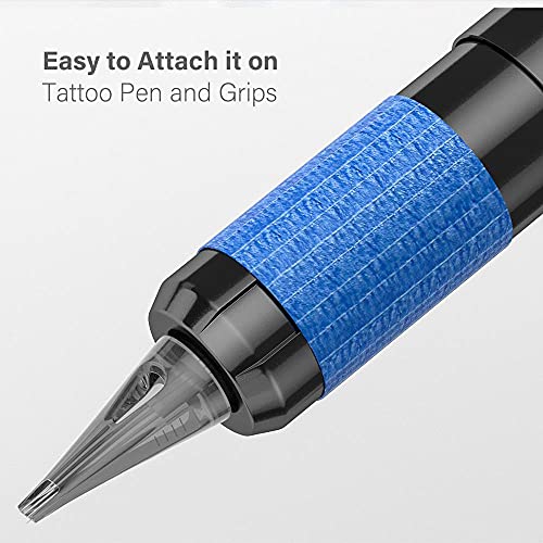 Grip Tape For Tattoo Machine Tattoer 6Pcs Tattoo Machine Wrap 2” X 5 Yards Breathable Cohesive Tattoo Grip Tape Wrap Elastic Bandage Tape For Tattoo Grip Cover,Sports Tape (6Pcs, Jungle Camo) #TOP5