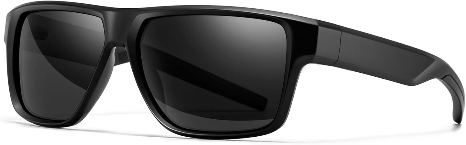 SUNGAIT Polarized Square Sunglasses for Men Outdoor Sun Glasses Goggles UV400 Driving Fishing Running