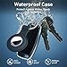 Linsaner 4 Pack Waterproof Case for AirTag 2nd Gen (2026) & 1st Gen, Shockproof Silicone Holder with Ultra-Clear Front Cover, Full Body Protector for Apple for Air Tags, Keys, Backpack, Luggage