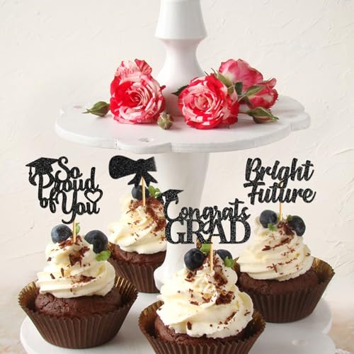 Caikezi 006 Graduation Cupcake Toppers 2024 Graduation Decorations Class Of 2024 Cupcake Picks Graduation Cupcake Toppers 2024 Cupcake Toppers Graduation Party Decorations 2024  thumb #3