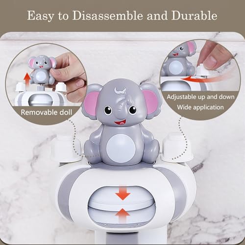 Image of Faucet Handle Extender Set, Faucet Extender for Kids Child Sink Extender Kids Hand Wash Helper Faucet Extender for Bathroom Sink-Grey
