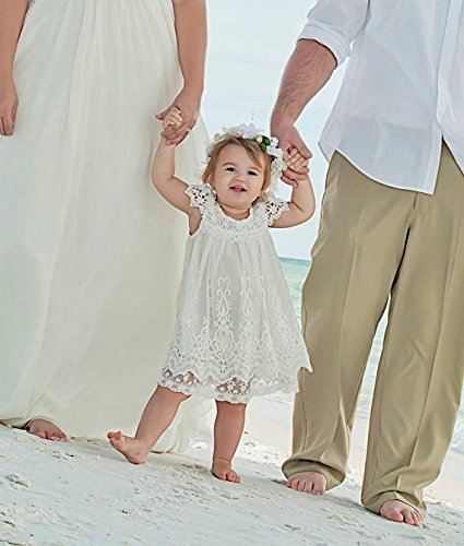 Cutiego Vintage Crochet Lace Dress Flower Girl Dress Toddler Dresses3