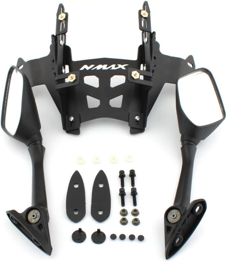 Motorcycle Windshield Bracket Rearview Mirror Bracket for Ya&maha X N-MAX Nmax 155 2020 2021 Mirrors Rearviews (Brakcet with review)