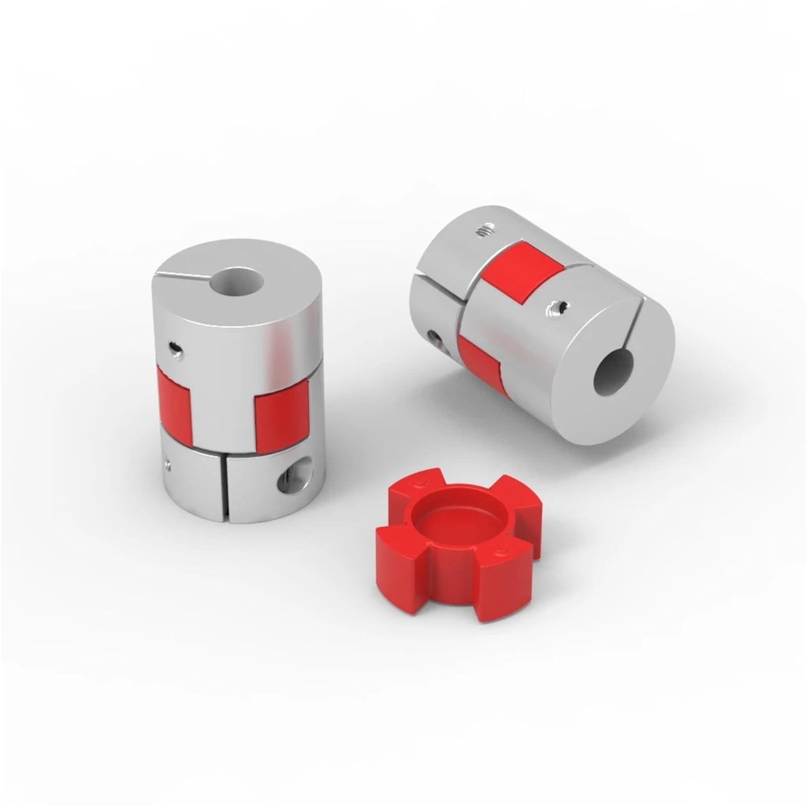 Coupleur à deux mâchoires XB D25L35 en aluminium, connecteur de moteur d'accouplement d'arbre flexible CNC 5/6/10/12 mm, 1 pièce(6.35mm-10mm)