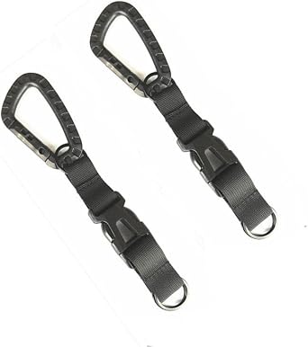 Toasis Tactical Key Ring Holder Gear Keychain Clip Nylon Webbing Quick Release Buckle Molle Bag Attachments