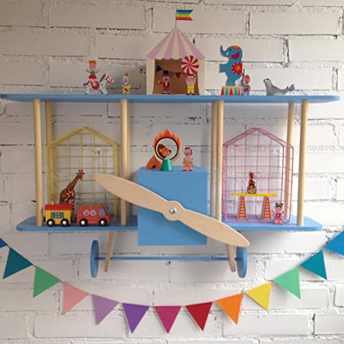 ORFOFE 4 pcs Rainbow Room for Party Bunting Adornment Door Nursery Supplies Garland Pennant Decorati