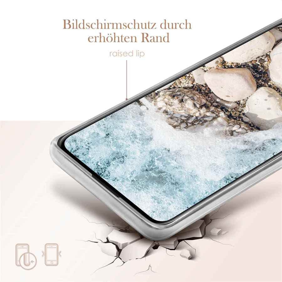 ONEFLOW Sense Custodia Per Huawei P40 Lite - Effetto Marmo Con Lustrini - Cover In Silicone Morbido Con Protezione Schermo E Fotocamera - Thrill - 2