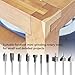 Saiper 10pcs HSS Carpentry Router Bits 1/8 Inch( 3mm ) Shank Engraving Bits Fit for Dremel Foredom Rotary Tools Set for Edge Grooving Wood Deburring Engraving and Milling