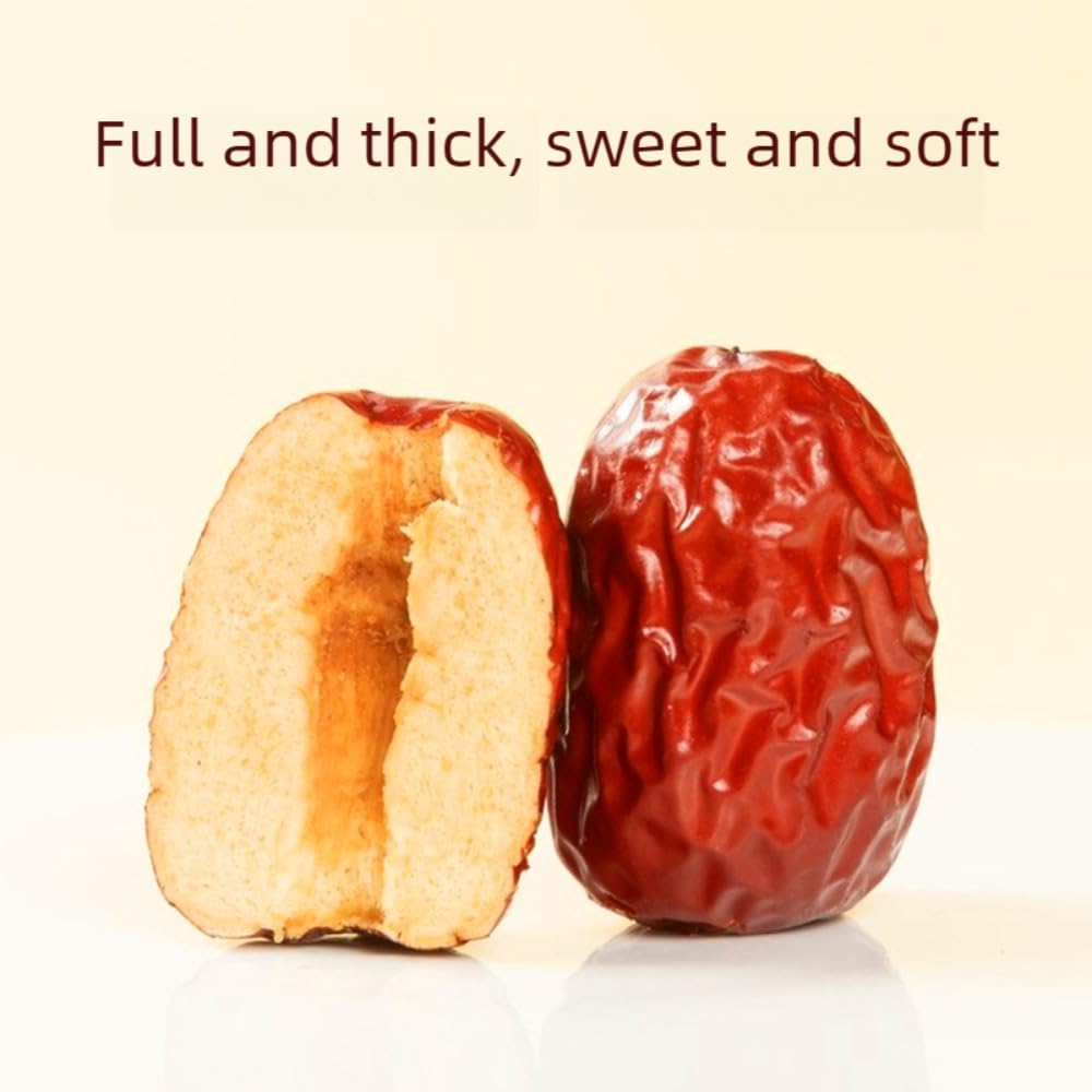 Dátiles prémium deshuesados y pelados, 500 g de azufaifa sin lavado, dulce y regordete natural, 0 aditivos (fechas picadas, 500 g)