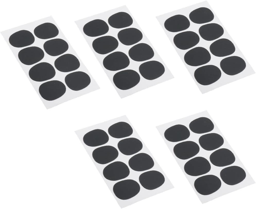40 Pieces Alto/Tenor Saxophone Mouthpiece Patch Pad Rubber Cushions Sax Part