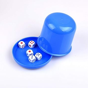 Dice Cup Dice Cup Dice Box 5 Dice Table Game Board Game Drink Board Game Gambling Plastic Party Gift Random Color