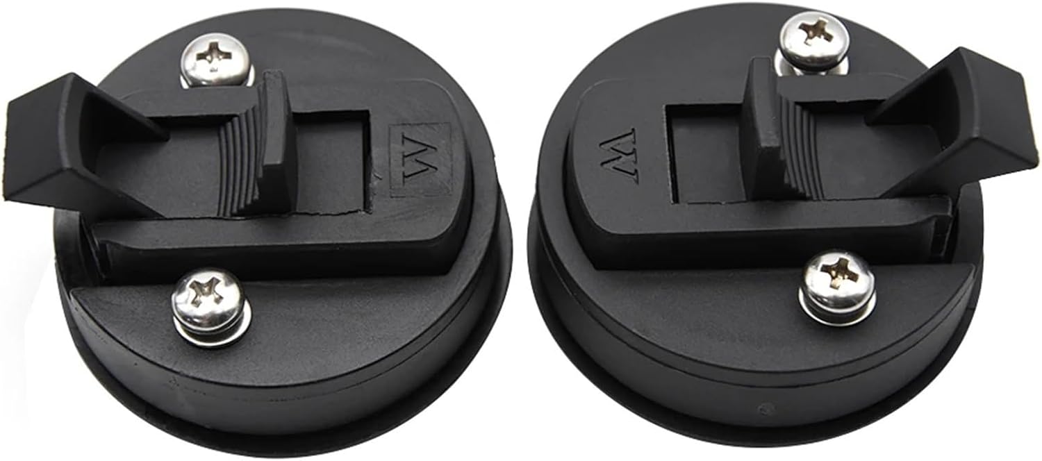 Black 2inch Round Flush Pull Slam Latch Lift Slam Latch Hardware with Lock Key Kit 4Pcs(2PCS a lot)