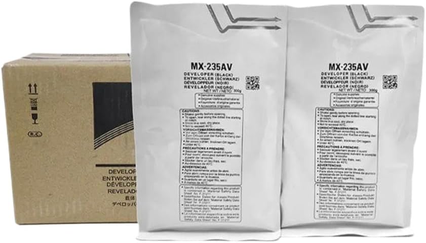 1PCS MX235AV MX235 Developer Powder Compatible with Printer Supplies MX1808S MX2008D MX2308D MX2328D MX2008 for Part Number MX235CV