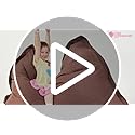 Image of Casa Copenhagen Premium Leather Bean Bag Chair, Filled with Beans | Capacity: Upto 7 Ft Height, 200 KG Weight | 4XL |Hot Red
