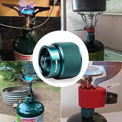 Randder Propane To Butane Adapter Camping Stove Adapter Gas Adapter Converter 16 Oz Propane Tank Input En417 Valve Output Camp Fuel Refill Adapter For Outdoor Backpack Hiking (Dark Green X 1 Pack) #TOP5