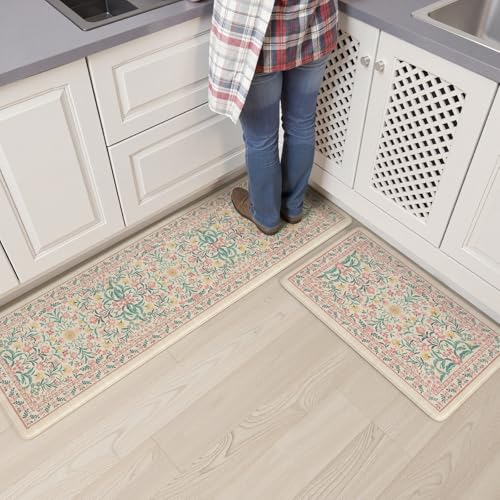 Collive Anti Fatigue Mats for Kitchen Floor, Padded Rugs 17"x59"+17"x29" - image 8