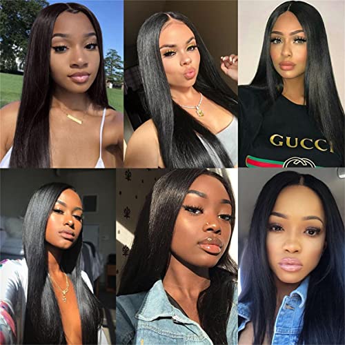Mootaful Small Size Cap Wigs Straight 13×4 Lace Front Wigs 150% Density Pre Plucked With Baby Hair Brazilian Virgin Human Hair Wigs For Black Women(22Inch) #TOP5