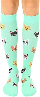 Living Royal Compression Socks - Graduated Compression 15-20mmHg, Padded Cushion Bottom Fun Socks, Moisture-Wicking