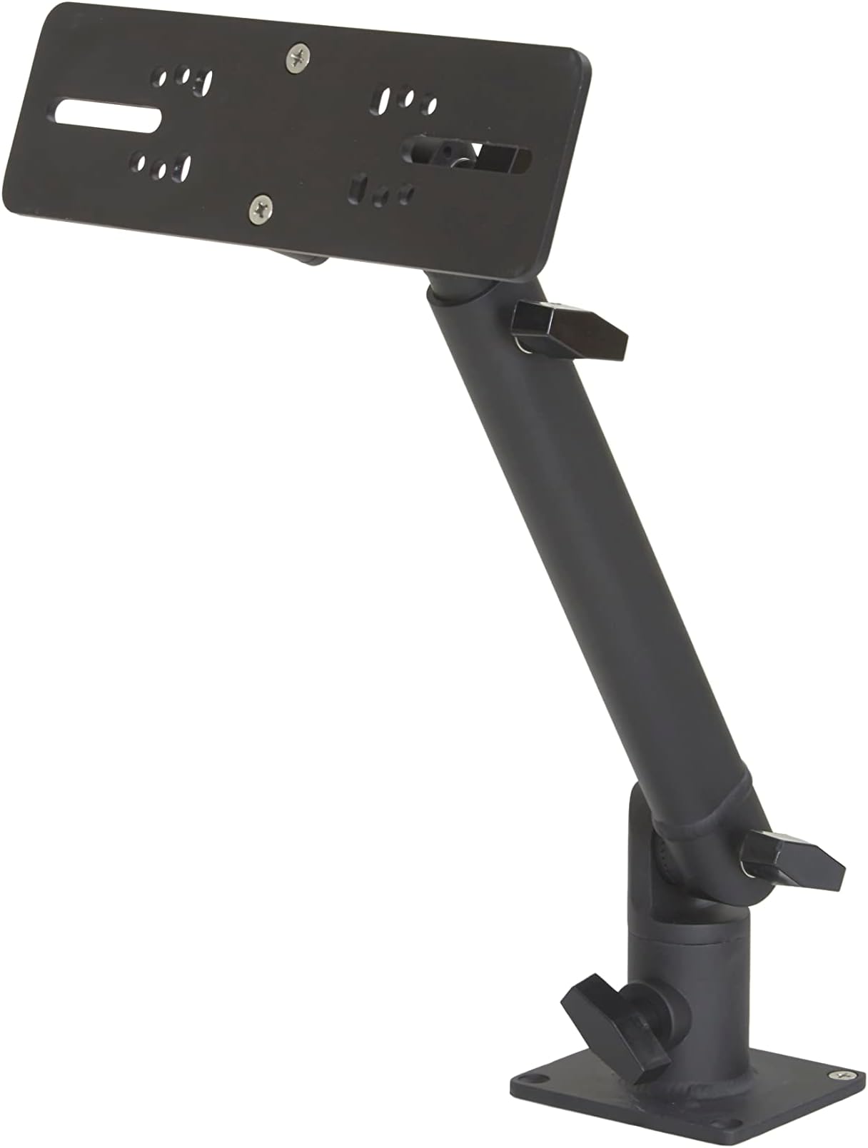 Millennium MarineElectronic Mount, Fish Finder Bracket, Anodized Aluminum 350 Degree Swivel Monitor Mount with Adjustable Height, Easy Install, Mounting Plate Fits Most Monitors