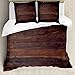 ABAKUHAUS Czekolada komplet pościeli na podwójne łóżka, w wieku Dark Timber, odporny na roztocza, nadaje się dla alergików, z poszewkami na poduszki, ciemnobrązowy