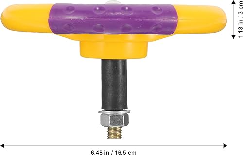 Miniatura 4 de Alipis Volante de juguete para niños para asiento trasero de automóvil, simulación, volante de conducción para niños de 16.5 pulgadas, juguete de