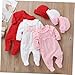 CALLARON Infant Suit Hat Long Sleeves Baby Jumpsuits Fashionable Cotton Clothing for Baby 59cm