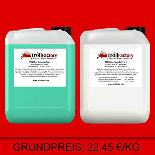 Silicone Shore A 18-20 de duplication pour des empreintes d'une netteté absolue