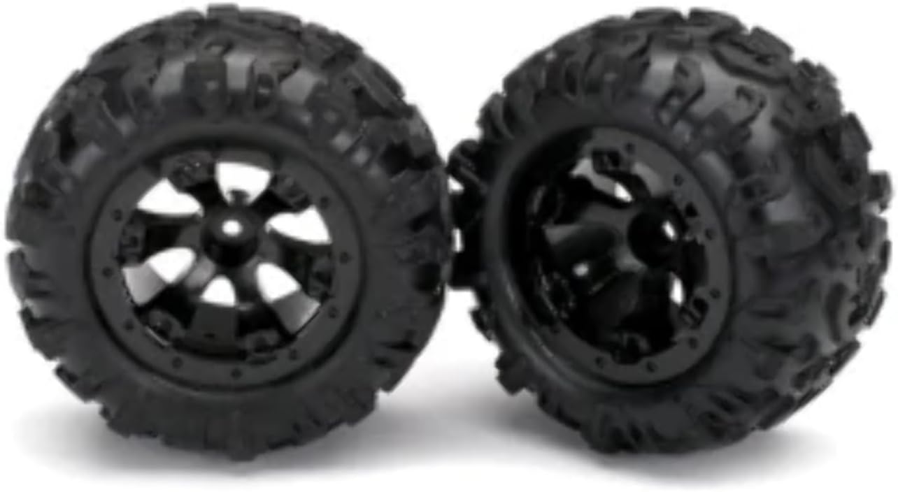 Traxxas 7277 Tires and Wheels Assembled glued (Geode Black beadlock Style Wheels Canyon at Tires Foam Inserts) (1 Left 1 Right)