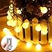 Produktbild MINGER 4M LED Lichterkette, Globus Lichterkette Wasserdichte 40 LEDs Sternenball Lichter, 8 Beleuchtungsmodi, Batteriebetriebene Sternenfee Streifenlicht, Garten, Weihnachtsbaum, Party(Warmweiß)