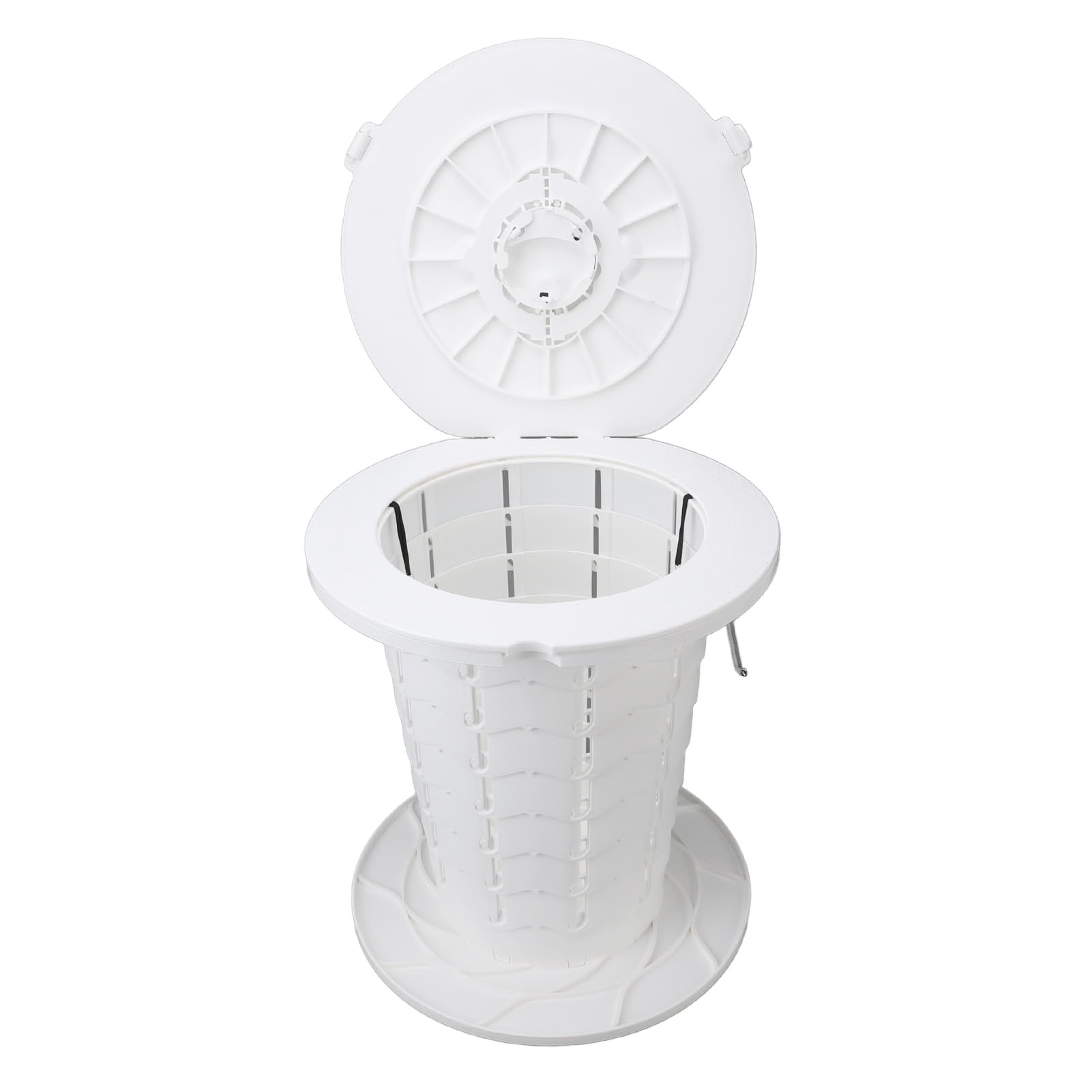 Socobeta Inodoro Portátil de Altura Ajustable, Orinal de Viaje Plegable para Acampar, Uso en Interiores, Ligero, 330,7 Libras