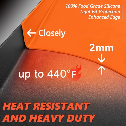 rumlick 28" Silicone Griddle Mat Cover for Blackstone, Heavy Duty Silicone Cover, All Year Round Griddle Top Protective Mat for Black Stone Accessories by rumlick - Image 4