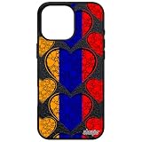 utaupia Cover per iPhone 16 Pro Max Silicone Bandiera Armenia Armenia Sport 256 GB Alluminio Foot Euro Case Coppa Europa