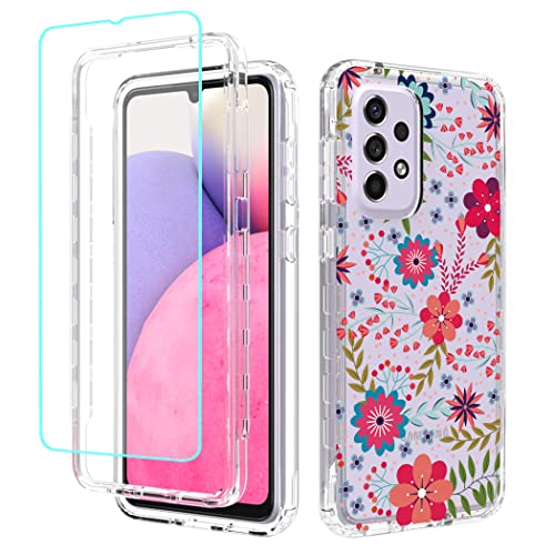 Coque Samsung A33 5G intégrale contre les chutes avec film en verre trempé