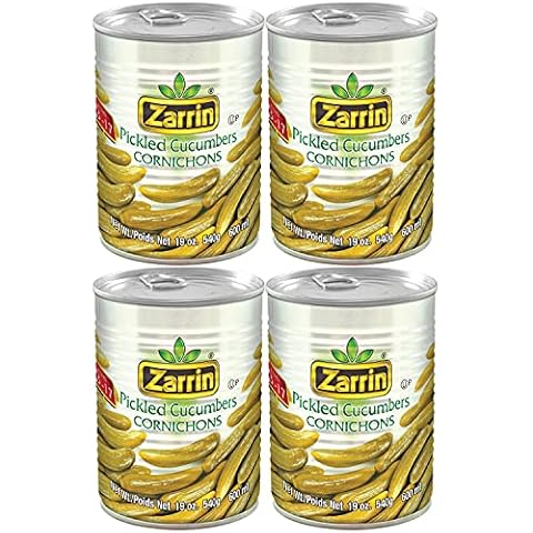 Zarrin - Pickled Cucumber Cornichons, 19 Oz (Pack of 4) Cover