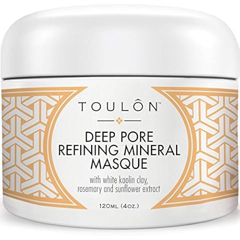 TOULON Kaolin Clay Mask for Face with White Kaolin Mineral Clay. Soft Pure Healing Mask with Minerals to Reduce Wrinkles and Blackheads & Detox Skin - Improve Complexion for Women or Men Cover