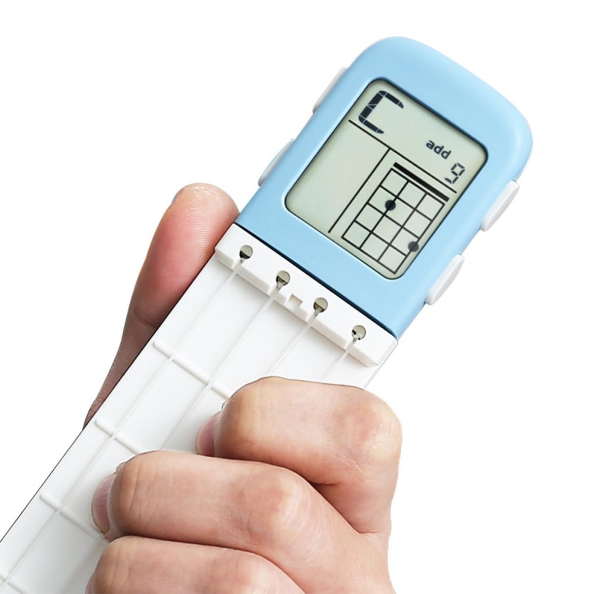 TOYANDONA Strumento Portatile Per Allenamento Accordi Ukulele Pratica Facile e Veloce Con Display Elettronico Per Principianti e Musicisti Professionisti Design Compatto e Silenzioso