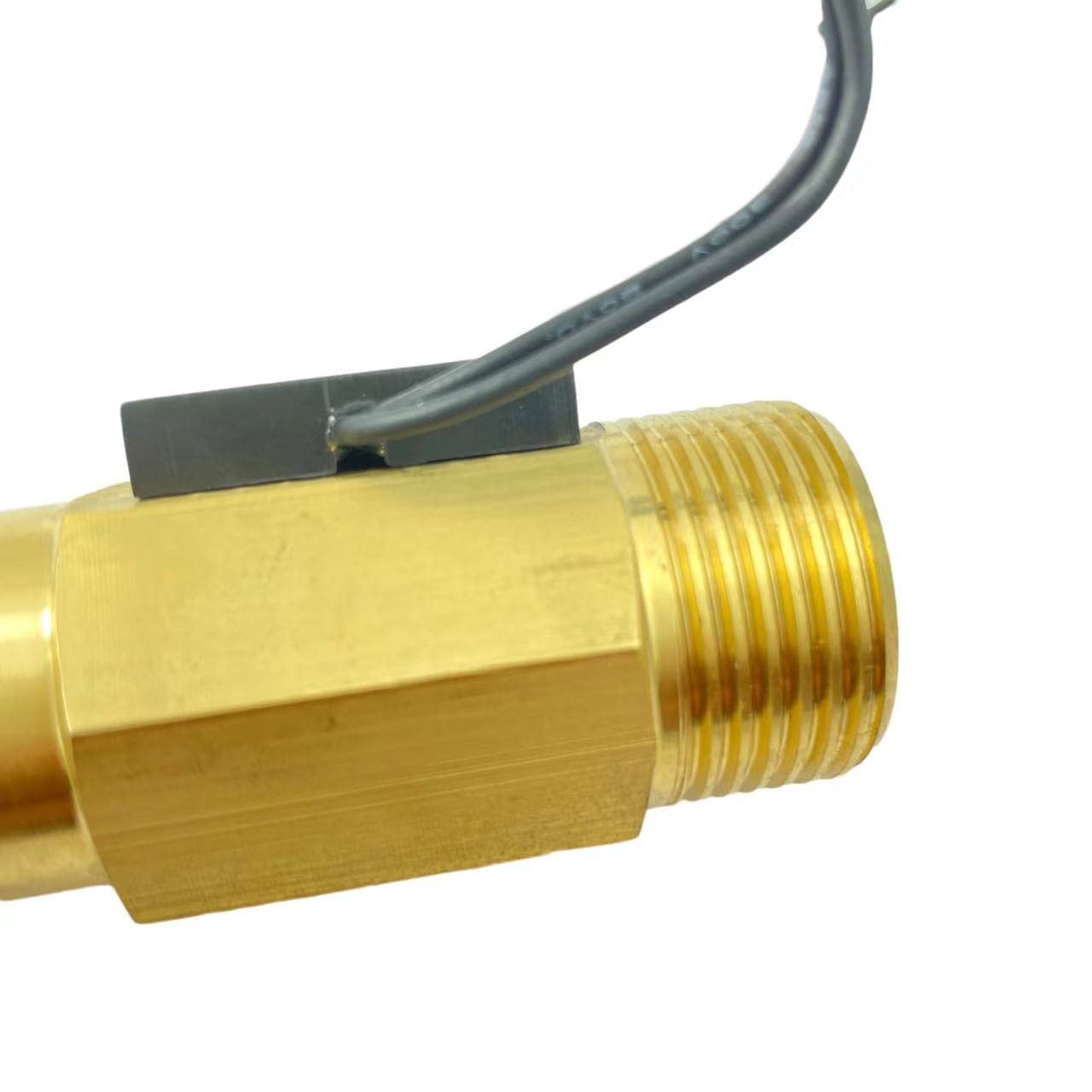 Générique Commutateur de capteur de débit Commutateur Reed Commutateur de capteur magnétique 2.5-26L/min 24V DC 70W Capteur Saier 2 Fils